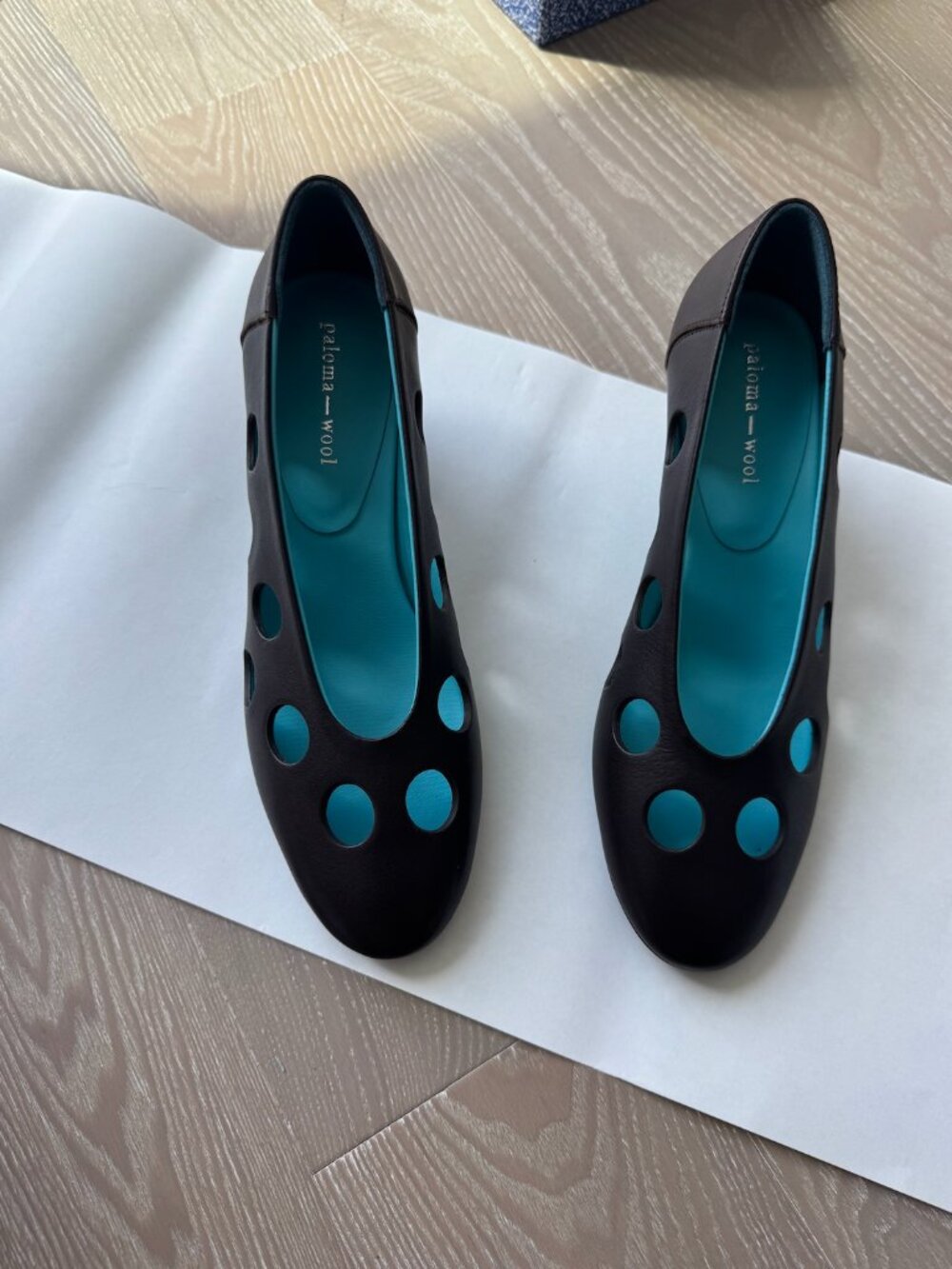 Paloma wool uma dots -Pump with perforated leather in a polka dot